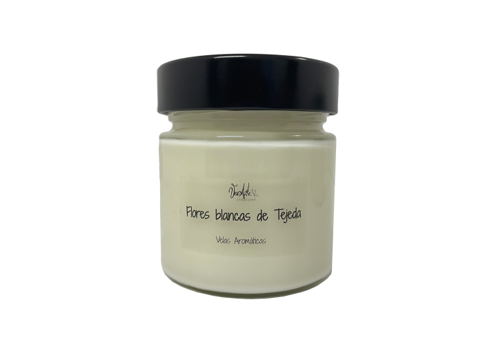 Vela xl Flores blancas de Tejeda